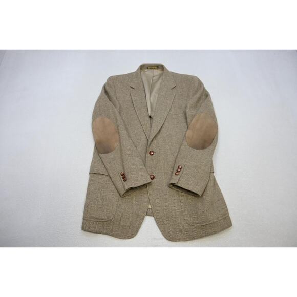 VTG Boston Harbor Tweed Handwoven Wool Blazer Sports Jacket Mens Sz 38 R - Picture 13 of 13